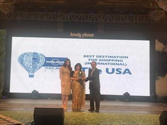 Brand USA awarded at The Lonely Planet Magazine India Travel Awards 2017